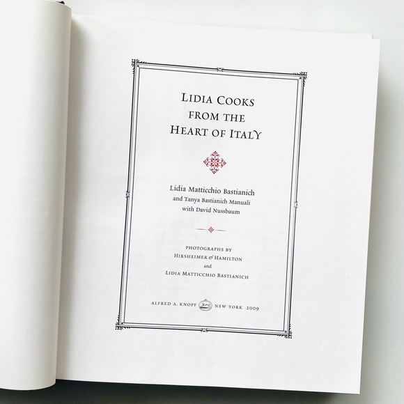 Lidia Bastianich Matticchio COOKBOOK SIGNED & Menu Signed, Famous Chef - Picture 14 of 16